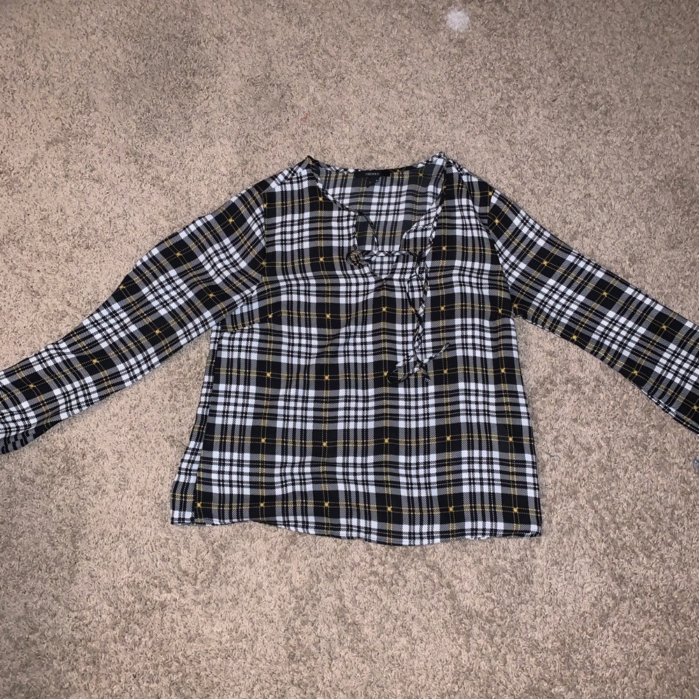 Plaid Blouse